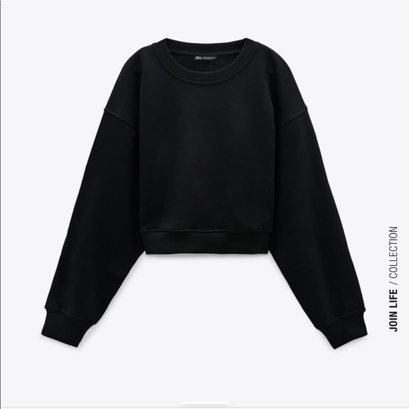 zara cropped pullover